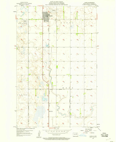 United States Geological Survey Cando, ND (1957, 24000-Scale) digital map