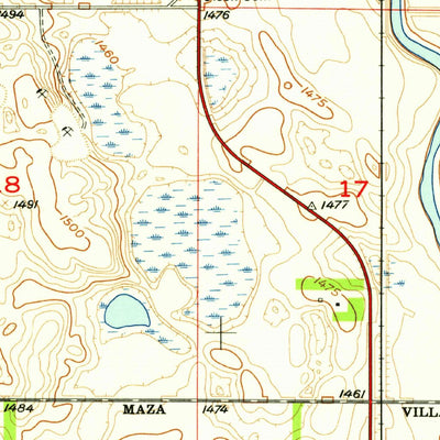 United States Geological Survey Cando, ND (1957, 24000-Scale) digital map