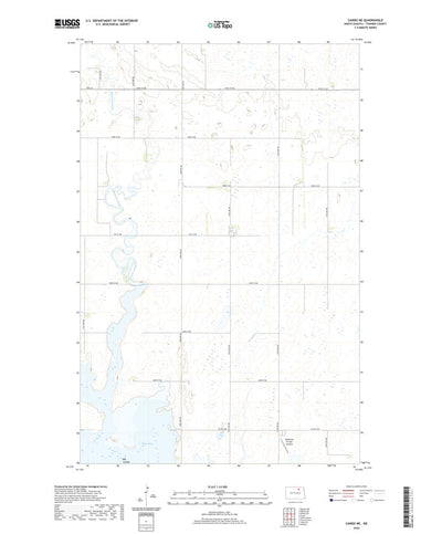 United States Geological Survey Cando NE, ND (2020, 24000-Scale) digital map