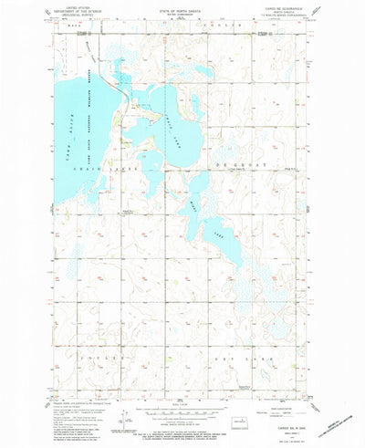 United States Geological Survey Cando SE, ND (1957, 24000-Scale) digital map