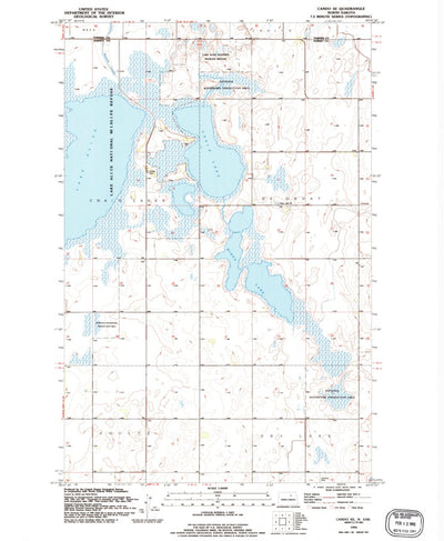 United States Geological Survey Cando SE, ND (1994, 24000-Scale) digital map