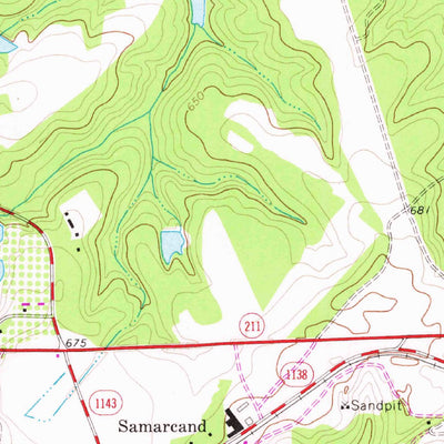 United States Geological Survey Candor, NC (1974, 24000-Scale) digital map