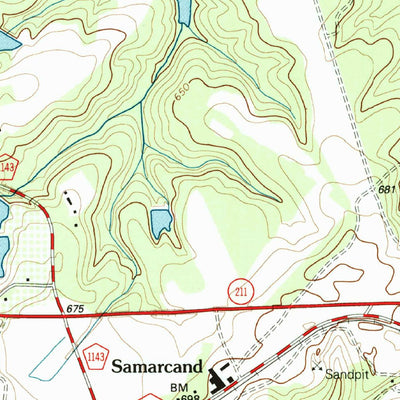 United States Geological Survey Candor, NC (1994, 24000-Scale) digital map