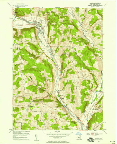 United States Geological Survey Candor, NY (1956, 24000-Scale) digital map