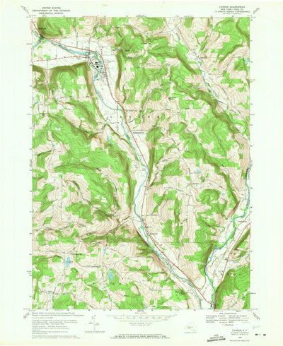 United States Geological Survey Candor, NY (1969, 24000-Scale) digital map
