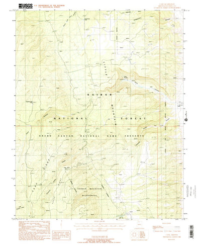 United States Geological Survey Cane, AZ (1988, 24000-Scale) digital map