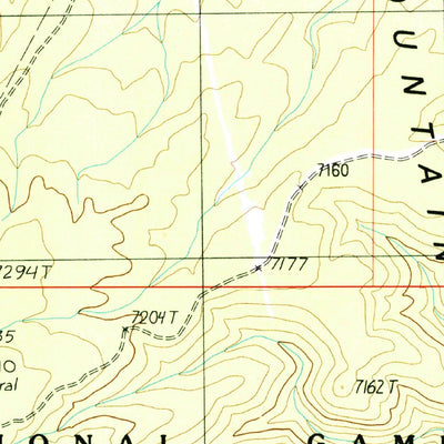 United States Geological Survey Cane, AZ (1988, 24000-Scale) digital map