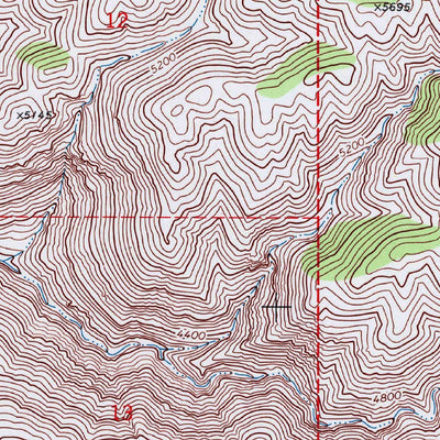 United States Geological Survey Cane Canyon, CA (1972, 24000-Scale) digital map