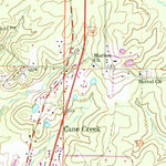 United States Geological Survey Cane Creek, AR (1964, 24000-Scale) digital map
