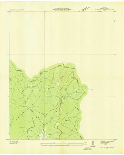 United States Geological Survey Cane Hollow, TN (1936, 24000-Scale) digital map