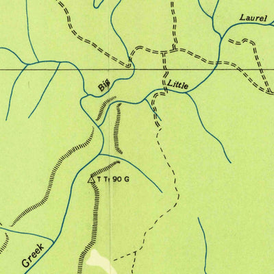 United States Geological Survey Cane Hollow, TN (1936, 24000-Scale) digital map