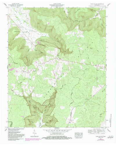 United States Geological Survey Cane Hollow, TN (1956, 24000-Scale) digital map