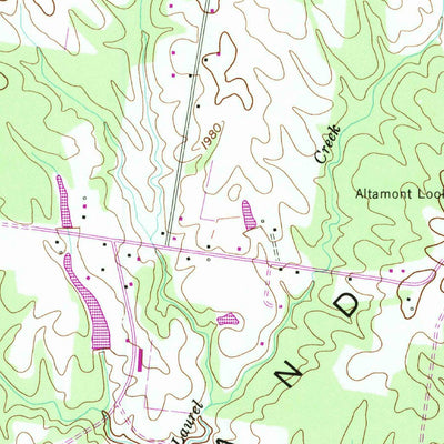 United States Geological Survey Cane Hollow, TN (1956, 24000-Scale) digital map