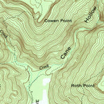 United States Geological Survey Cane Hollow, TN (1956, 24000-Scale) digital map