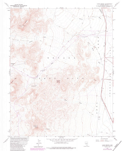 United States Geological Survey Cane Spring, NV (1961, 24000-Scale) digital map