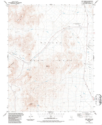 United States Geological Survey Cane Spring, NV (1986, 24000-Scale) digital map