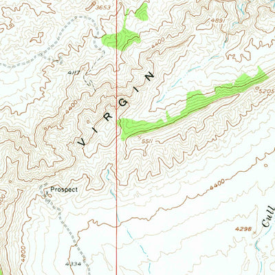 United States Geological Survey Cane Springs, AZ (1954, 62500-Scale) digital map