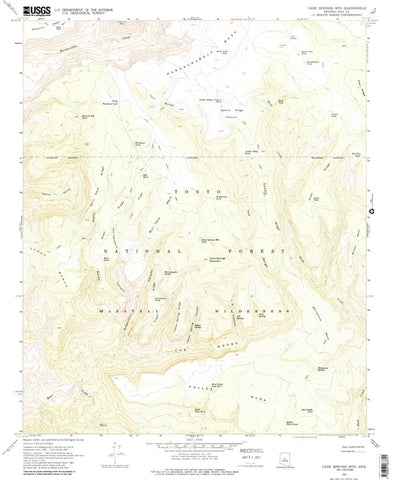 United States Geological Survey Cane Springs Mountain, AZ (1967, 24000-Scale) digital map
