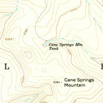 United States Geological Survey Cane Springs Mountain, AZ (1967, 24000-Scale) digital map
