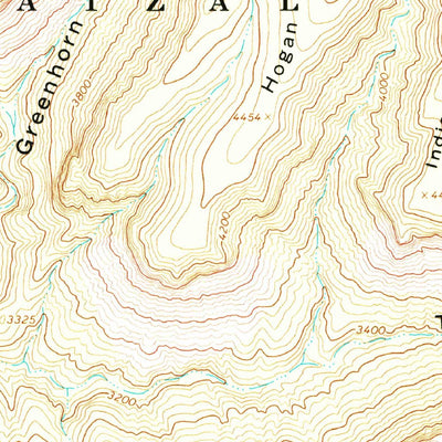 United States Geological Survey Cane Springs Mountain, AZ (1967, 24000-Scale) digital map