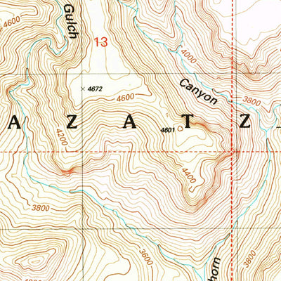 United States Geological Survey Cane Springs Mountain, AZ (2004, 24000-Scale) digital map