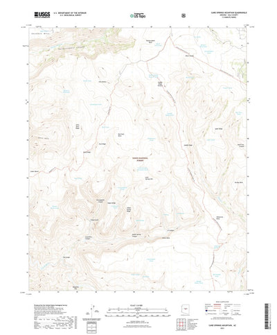United States Geological Survey Cane Springs Mountain, AZ (2021, 24000-Scale) digital map