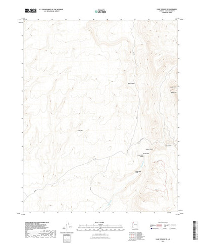 United States Geological Survey Cane Springs SE, AZ (2021, 24000-Scale) digital map