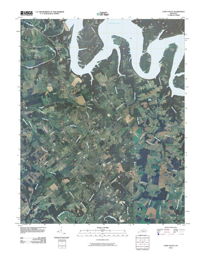 United States Geological Survey Cane Valley, KY (2010, 24000-Scale) digital map