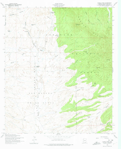 United States Geological Survey Canelo Pass, AZ (1958, 24000-Scale) digital map