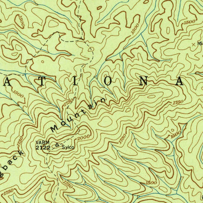 United States Geological Survey Caney Creek, TN (1938, 24000-Scale) digital map