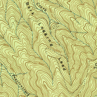 United States Geological Survey Caney Creek, TN (1938, 24000-Scale) digital map