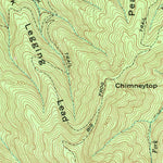 United States Geological Survey Caney Creek, TN (1967, 24000-Scale) digital map
