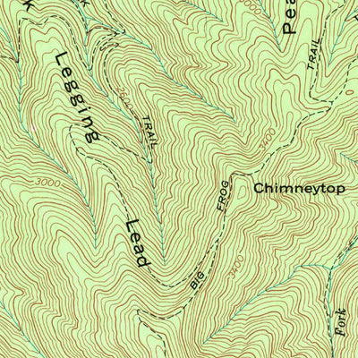 United States Geological Survey Caney Creek, TN (1967, 24000-Scale) digital map