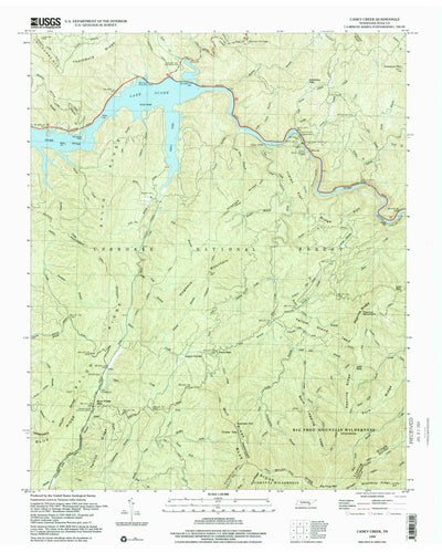 United States Geological Survey Caney Creek, TN (1999, 24000-Scale) digital map