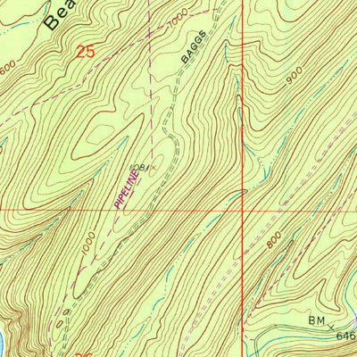 United States Geological Survey Caney Mountain, OK (1962, 24000-Scale) digital map