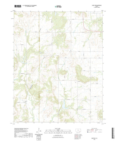 United States Geological Survey Caney NW, KS (2022, 24000-Scale) digital map