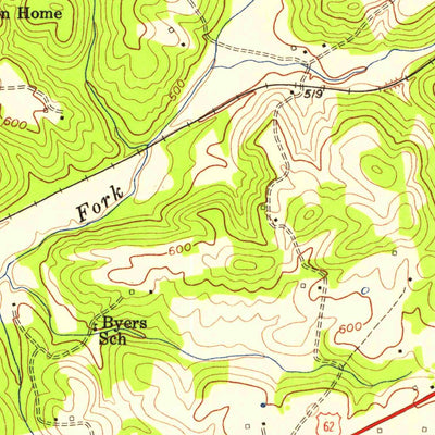 United States Geological Survey Caneyville, KY (1954, 24000-Scale) digital map