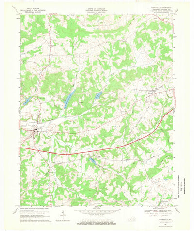 United States Geological Survey Caneyville, KY (1967, 24000-Scale) digital map