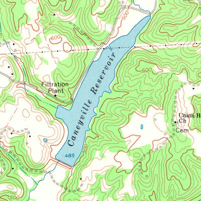 United States Geological Survey Caneyville, KY (1967, 24000-Scale) digital map