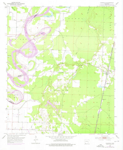 United States Geological Survey Canfield, AR (1952, 24000-Scale) digital map