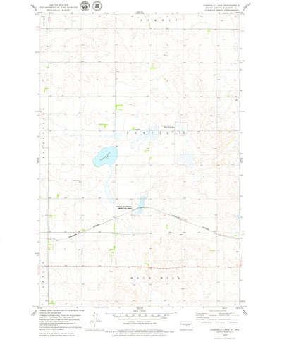 United States Geological Survey Canfield Lake, ND (1979, 24000-Scale) digital map