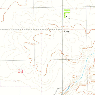 United States Geological Survey Canfield Lake, ND (1979, 24000-Scale) digital map