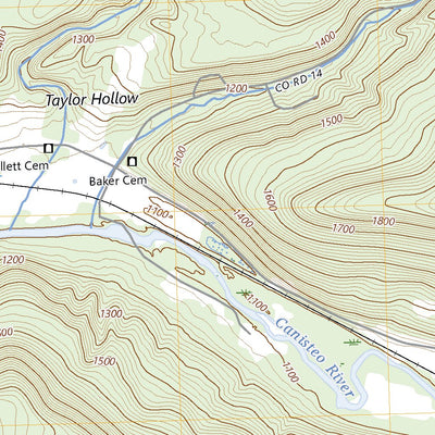 United States Geological Survey Canisteo, NY (2023, 24000-Scale) digital map