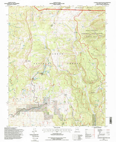 United States Geological Survey Canjilon Mountain, NM (1995, 24000-Scale) digital map