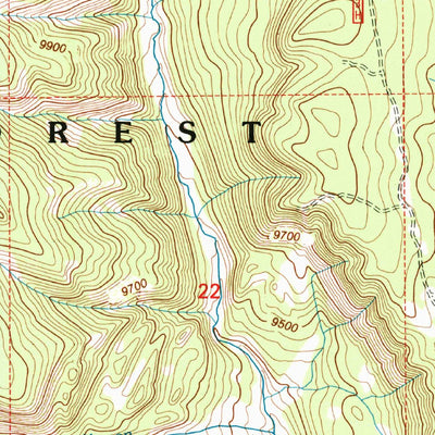United States Geological Survey Canjilon Mountain, NM (1995, 24000-Scale) digital map