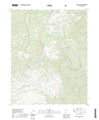 United States Geological Survey Canjilon Mountain, NM (2023, 24000-Scale) digital map