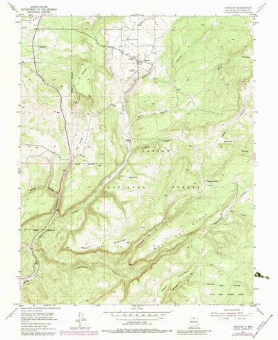 United States Geological Survey Canjilon, NM (1953, 24000-Scale) digital map