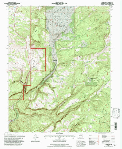 United States Geological Survey Canjilon, NM (1995, 24000-Scale) digital map