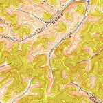 United States Geological Survey Cannel City, KY (1951, 24000-Scale) digital map