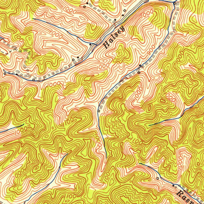 United States Geological Survey Cannel City, KY (1951, 24000-Scale) digital map